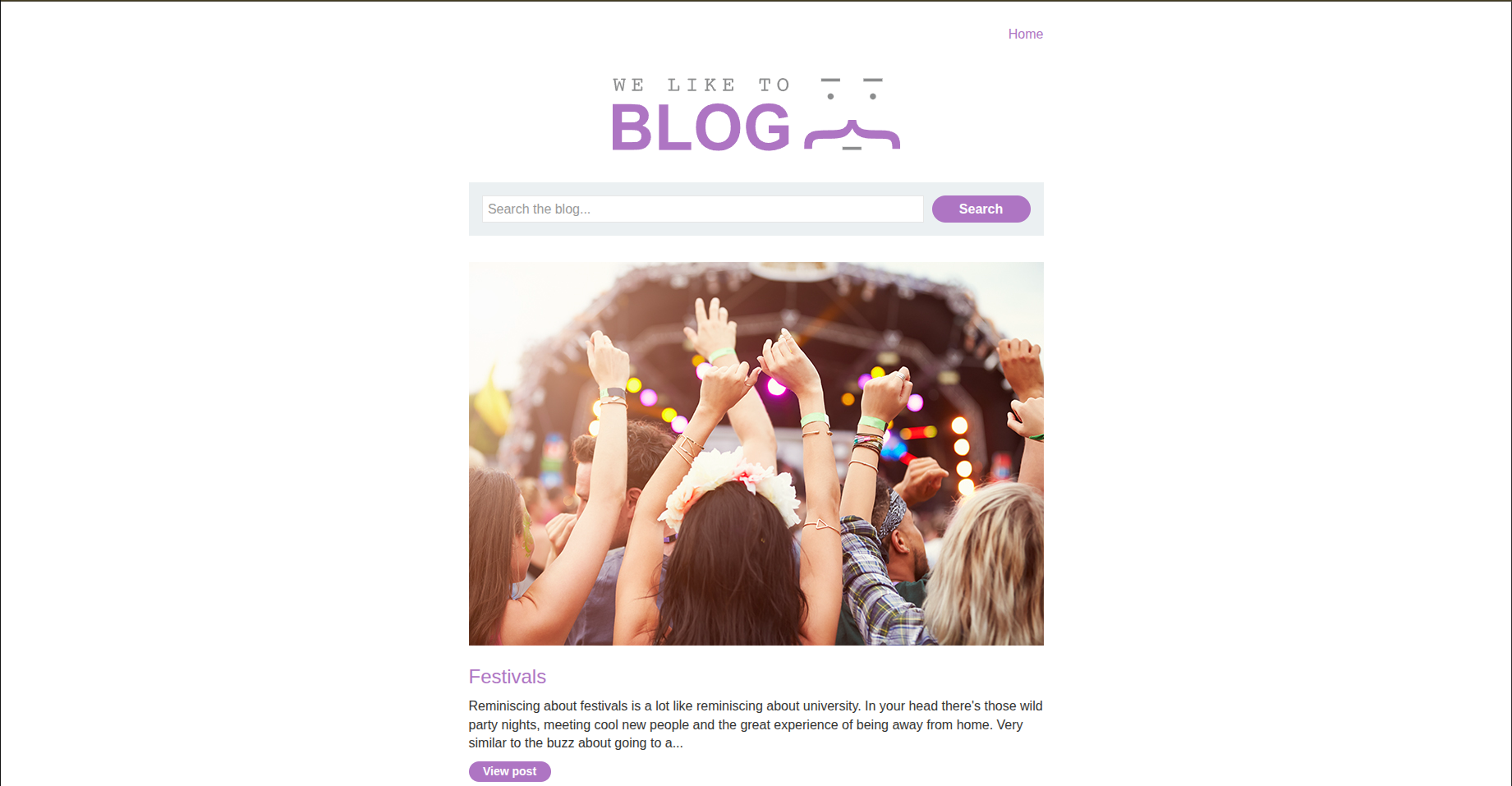 Blog search