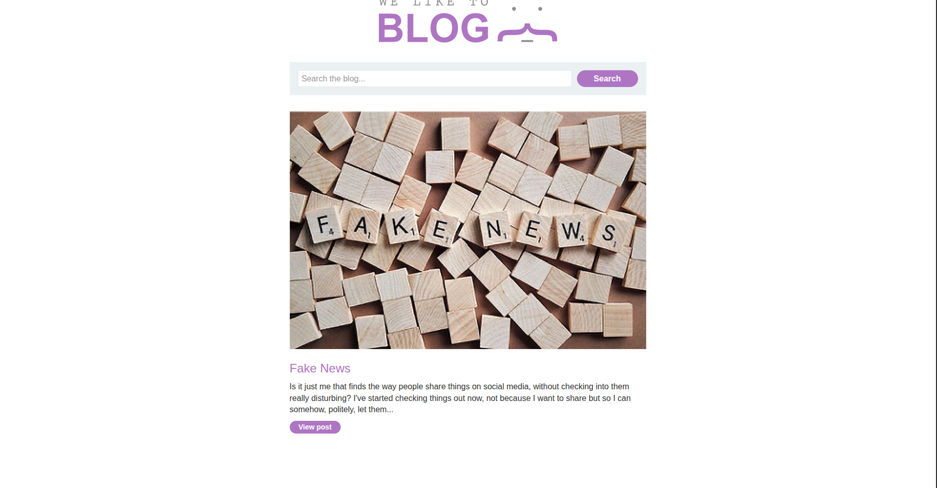 Blog Post