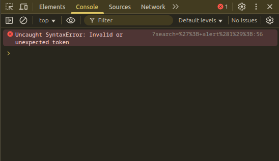 Syntax Error
