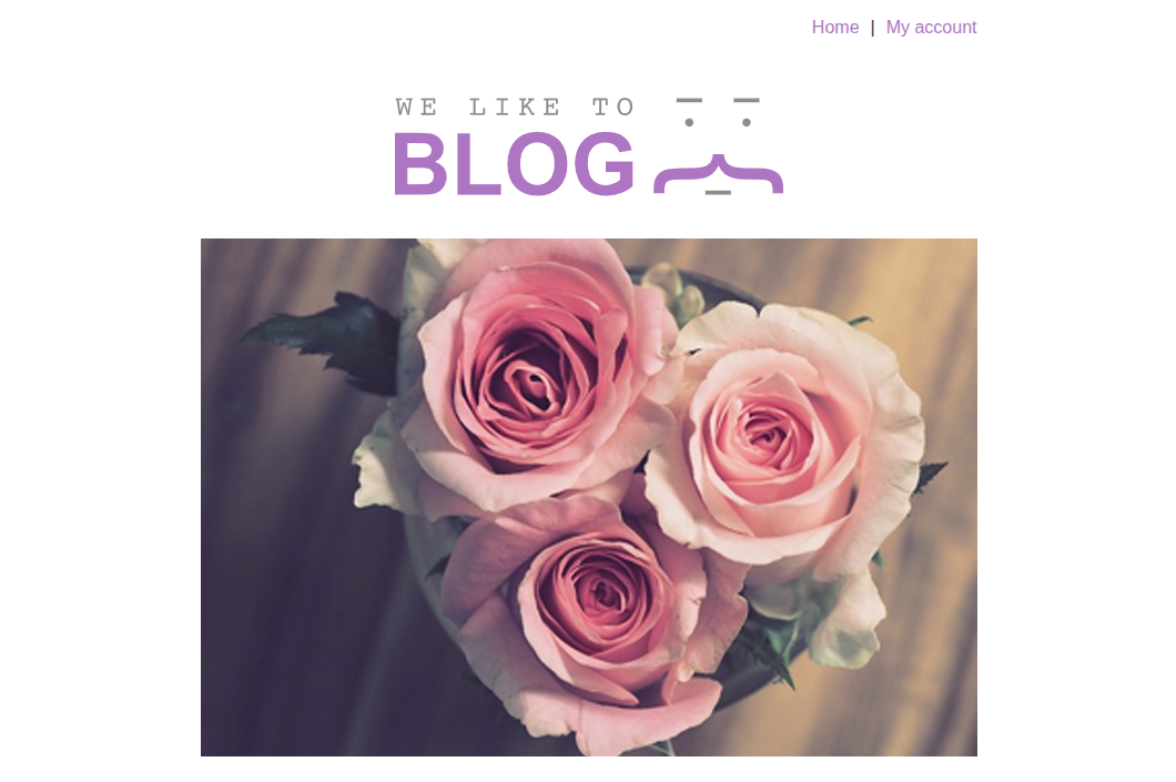 Blog page